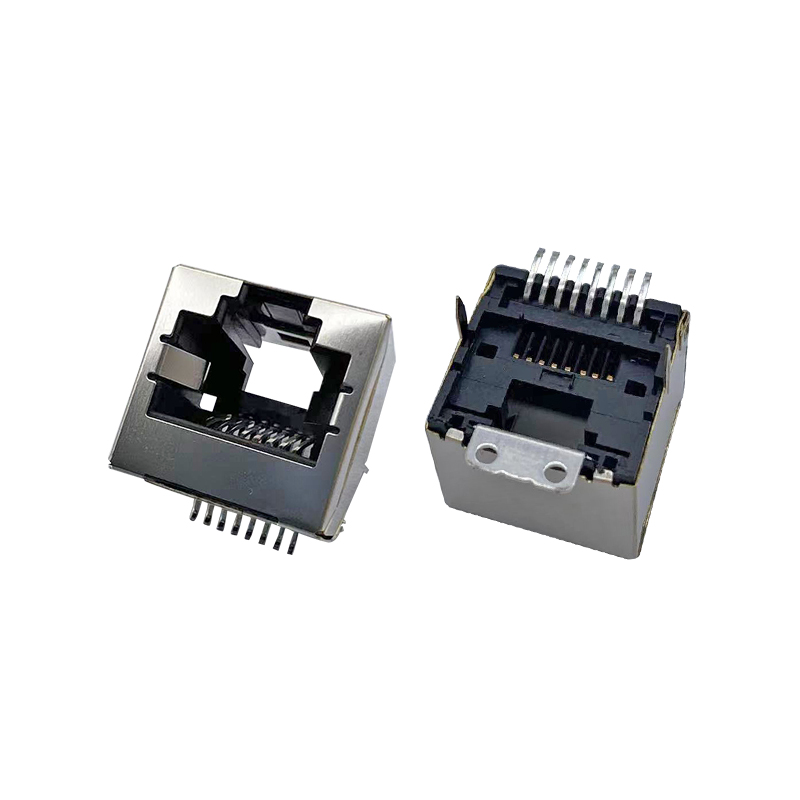 東莞貼片帶燈RJ45插座